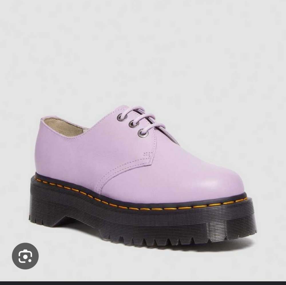 Dr. Martens Lavender Platform Shoes